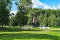 Russia, Uglich, July 2020. Orthodox chapel as a monument to the defenders of the Fatherland at all times.