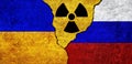 Russia and Ukraine Nuclear deal, threat, agreement, tensions concept