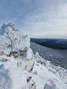 Russia, Ural Mountains, winter, white snow