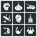 Russia Vector Icons Set