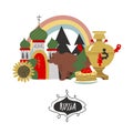 Russia. Sights of Russia and symbols of the country. Vector illustration. A set of elements to create your design-10.jpg