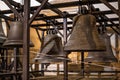 Russia, Veliky Novgorod - August 20, 2023: Bells in St. Sophia Cathedral