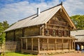 Russia, Veliky Novgorod - August 20, 2023: Vitoslavlitsy, Museum of Wooden Architecture