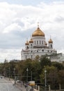 Russia views of the city of Moscow Cathedral of Christ the Savior r tourism Royalty Free Stock Photo