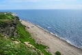 Russia, Vladivostok, Bay of Akhlestyshev on Russkiy island in summer day