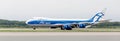 Cargo aircraft Boeing 747-BF of AirBridgeCargo Airlines company on a runway. Aviation and transportation Royalty Free Stock Photo