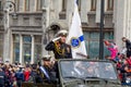 Russia, Vladivostok, 05/09/2018. High-ranking navy officers in dress uniform on parade on annual Victory Day on May 9. Holiday