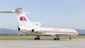 Passenger aircraft Tupolev Tu-154 of Air Koryo North Korea on runway. Aviation and transportation Royalty Free Stock Photo