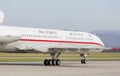 Passenger aircraft Tupolev Tu-154 of Air Koryo North Korea on runway. Aviation and transportation Royalty Free Stock Photo