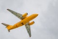 Passenger airplane An-148-100B of Saratov Airlines company in a sky Royalty Free Stock Photo