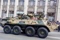 Russia, Vladivostok, 05/09/2018. Russian infantry fighting vehicle IFV or mechanized infantry combat vehicle MICV on the