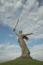 Russia, Volgograd - May 23, 2018: Sculpture Motherland - the compositional center of the monument-ensemble to the Heroes Royalty Free Stock Photo