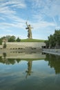 Russia, Volgograd - May 23, 2018: Sculpture Motherland - the compositional center of the monument-ensemble to the Heroes Royalty Free Stock Photo