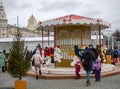 RUSSIA, VORONEY-02.01.2020: Solemn celebration of the New Year in the main square