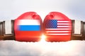 Russia vs USA concept Royalty Free Stock Photo