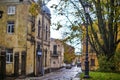 Russia, Vyborg - October 15, 2023: Street of the old city