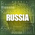 Russia wallpaper word cloud, travel concept background