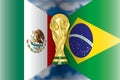 Russia 2018 World Cup, Mexico VS Brazil, eighths of final