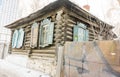 House is Made of Old Timber, House of Logs, The House is Assembled from Wooden Logs