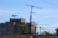 SU30-sm of the Russian air force flies over houses at a low altitude Royalty Free Stock Photo