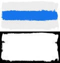 Russian anti-war flag paint brush stroke texture on white Royalty Free Stock Photo