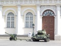 Russian army parade Royalty Free Stock Photo