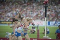 Russian athletes 400m final European Barcelona2010 Royalty Free Stock Photo