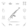 Russian automatic icon. Army icons universal set for web and mobile