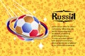 Russian background, world of Russia pattern with modern and traditional elements