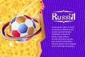 Russian background, world of Russia pattern with modern and traditional elements