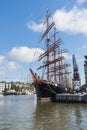 Russian barque Sedov moored in Turku Royalty Free Stock Photo