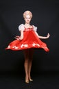 Russian beauty spinning in dance Royalty Free Stock Photo