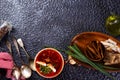 Russian beeet soup borsh Royalty Free Stock Photo
