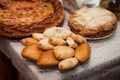 Russian cakes close-up.