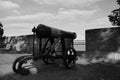 Russian Cannon in Monochrome