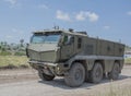 Russian cargo Military armored terrain and survivability Royalty Free Stock Photo