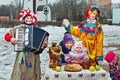 Russian Carnival - city festivals on the holiday. Royalty Free Stock Photo