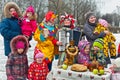 Russian Carnival - city festivals on the holiday. Royalty Free Stock Photo