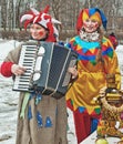 Russian Carnival - city festivals on the holiday. Royalty Free Stock Photo