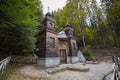 Russian chapel on Russian road close to Kranjska gora, Slovenia. Royalty Free Stock Photo