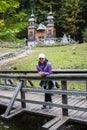 Russian chapel on Russian road close to Kranjska gora, Slovenia. Royalty Free Stock Photo