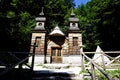 Russian chapel on the vrsic pass near Soca Royalty Free Stock Photo