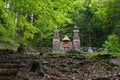 The Russian Chapel on the Vrsic Pass, first world war memorial in the Slovenian Alps, Europe