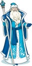 Russian Christmas Character Father Frost in blue