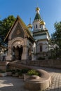 The Russian Church, known as the Church of St Nicholas the Miracle-Maker is.a Russian Orthodox church in central Sofia Royalty Free Stock Photo