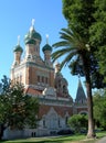 Russian Church in Nice, France Royalty Free Stock Photo