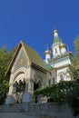 The Russian Church, officially known as the Church of St. Nicholas the Miracle Maker, is a Russian Orthodox church in central Royalty Free Stock Photo