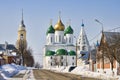 Russian city Kolomna in snow