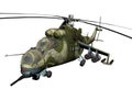 Russian combat helicopter Royalty Free Stock Photo