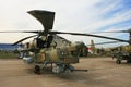 A Russian combat helicopter Mi-28